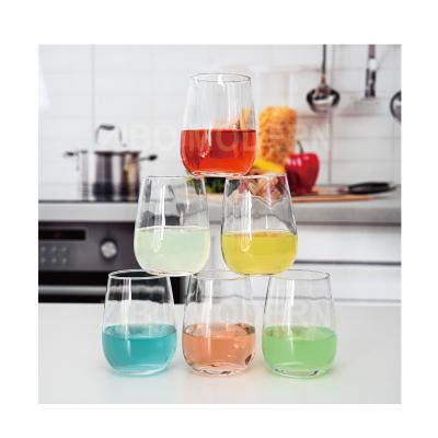 China New Classic/Postmodern Multi Colored Stemless 21oz Wine Glasses Drinking Tumblers Drinking Glasses Water Glasses for sale