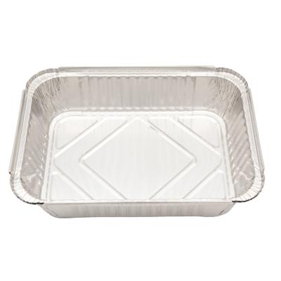 China Food Container Tray Square Pans Aluminum Foil High Quality Food Recycle Paper Packaging, for sale