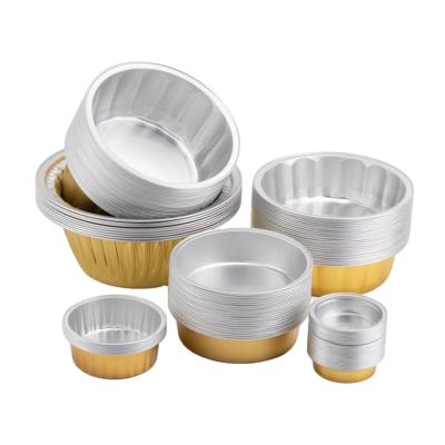 China Luxury Factory Guangdong 9 Inch Aluminum Foil Round Disposable Container Tray For Pizza Baking Pan 1400ml Round Shape for sale