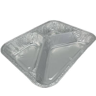 China Factory Low MOQ Aluminum Cupboard Take Away Disposable Fast Food Tray for sale