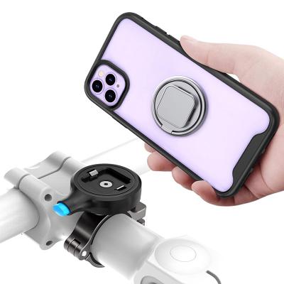 China Easy Attach/Detach Bike Mount with Case Quick Release/Detach Bike Phone Mount with Drop Protection Case for iPhone 11 6.1 inch, Easy-mount Bike Kit for iPhone 11 6.1 inch iPhone 11 for sale