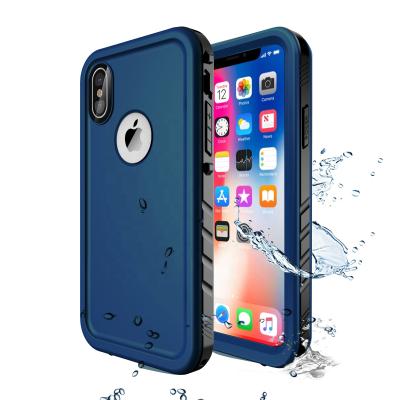 China For iPhone Xs/iPhone X Waterproof Case, Underwater Shockproof Built-in Screen Protector Snowproof Slim Case For For iPhone X/Xs WPC-IX/XS for sale