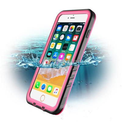 China Shockproof For iPhone 7 Plus/8 Plus Waterproof Case, Slim Design Case Built In Screen Protector Water Resistant Shockproof Case For iPhone for sale