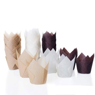 China Mini Disposable Party Wedding Cooking Disposable Custom Paper Cake Cup Holders Muffin Liners Flower Cupcake Wrappers for sale