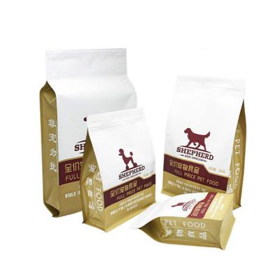 China Recyclable Custom Resealable Biodegradable Zipper Pla Pbat Plastic Treats Dog Pet Feed Packaging 2kg 3kg 12kg 15 Kg Cat Food Bag for sale