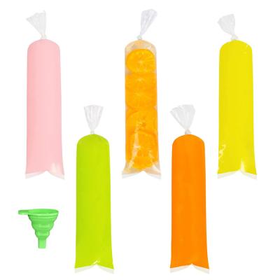 China Recyclable Disposable Self Sealing Yogurt Popsicle Ice Popsicle Plastic Candy Bags for sale