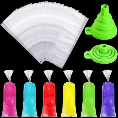 China Custom 3 X 12 Inch Ice Candy Pop Yogurt Popsicle Mold Gel Lollipop Self Seal Cellophane Bag Recyclable for sale