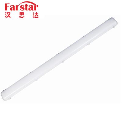 China WAREHOUSE Cover Wate Rproof Light Outdoor Milky Batten Lamp Fixture Mounted Ceiling Light T8 Emergency Ip65 Tri-proof Led Tube Light for sale