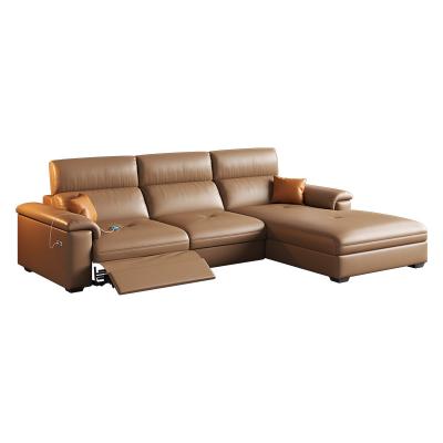 China (Other) corner imported layer cowhide sofa luxury minimalist lightweight leather sofa living room combination adjustable multifunctional first for sale