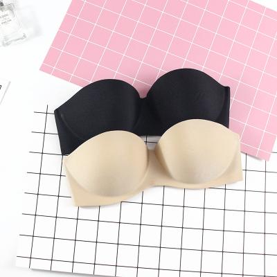 China Seamless Invisibility Antibacterial Hot Women Push Up One Piece Strapless Bra For Wedding Dress for sale