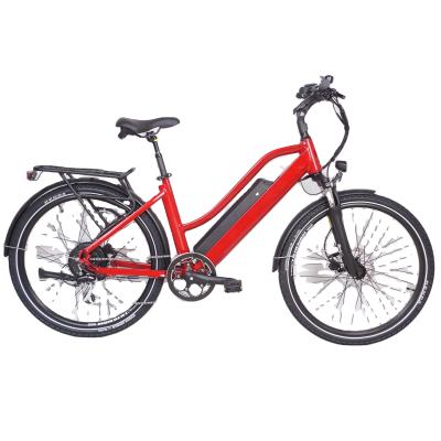 China 2022 Alloy Brushless Motor 26 Inch 13 Ah 36v 48v City Aluminum Electric Bike for sale