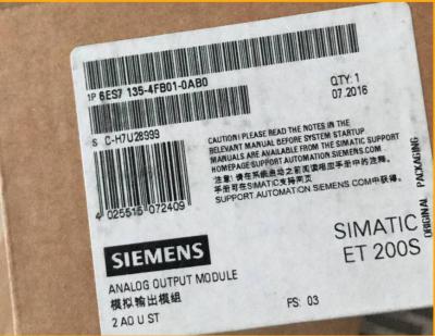 China SIEMENS 6ES7135-4FB01-0AB0 ET200 Analog Output module 6ES7 135-4FB01-0AB0 for sale