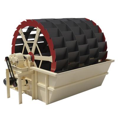 China Sand Washing 100TPH River Stone Gravel Joint Process Silica Sand Wheel Bucket Washing Machine for sale