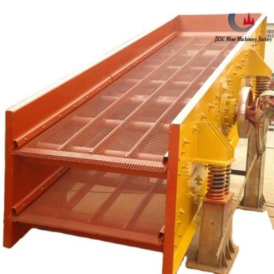 China Quarry Stone Processing Rig Widely Used Durable Springs 4 Decks Linear Vibrating Screen for sale