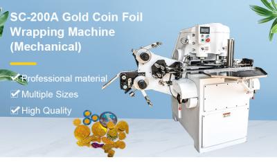 China SC-200 coin chocolate foil wrapping machine for sale