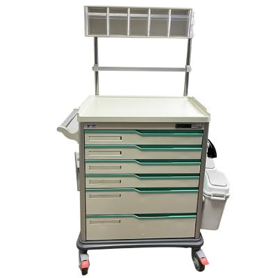 China W3714 Plastic High Quality Modular Design Hospital Anesthesia Cart for sale