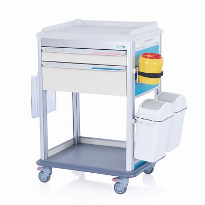 China W3742 ABS Modular Design High Quality Hospital Medicine Treatment Trolley for sale