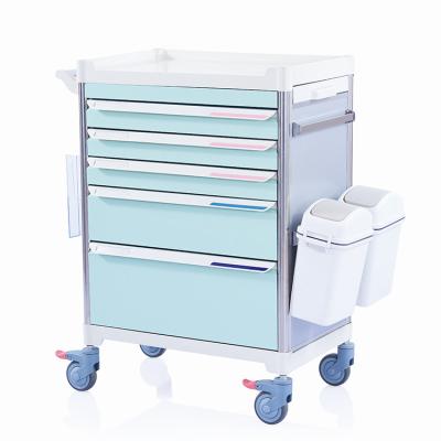 China High Quality ABS W3922 Modular Design Hospital Medicine Trolley for sale