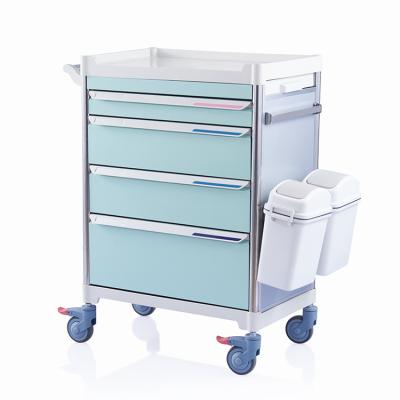 China High Quality ABS W3923 Modular Design Hospital Medicine Trolley for sale