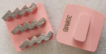 Chine Triple ZIGZAG Segments  Redi Lock Diamond Grinding Shoes for Husqvarna à vendre