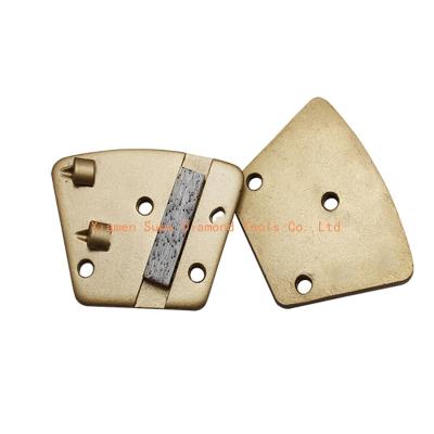 China Trapezoid Bolt Diamond Grinding Tools With Wear Bar Soft / Medium / Hard Bond for sale