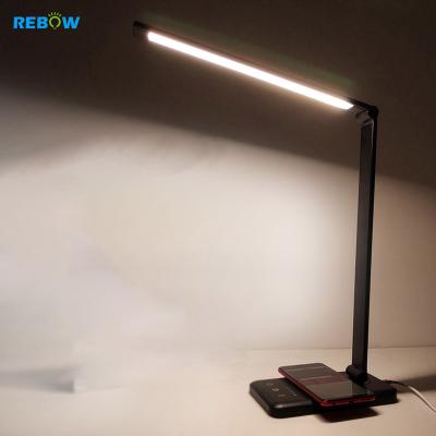 China Modern Rebow Drop Shipping Modern Reading Wireless Smart Rechargeable Led Table Lamp For Study Office for sale