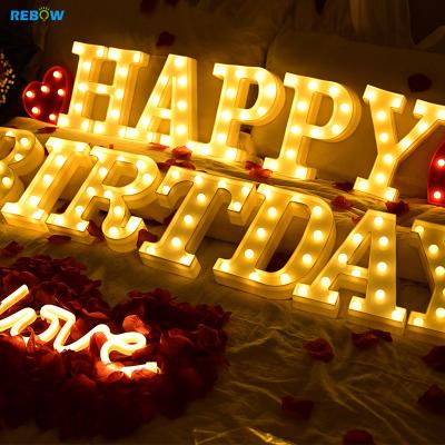 China Eco-friendly LED illuminated numbers sign love led light up lights marquee letters for birthday party decor for sale