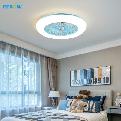 China Energy Savings Drop Shipping Modern Recessed Minimalist Lighting Remote Control Led Ceiling Fan With Light for sale