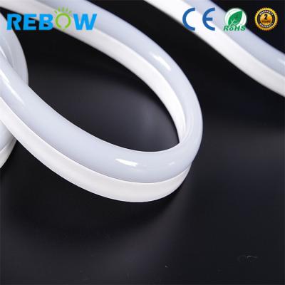 China 8x16mm 12v 220v outdoor and indoor waterproof ultra thin mini 360 degree led neon cable rope light for sale