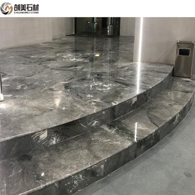 China Factory Price Modern Green Mix Purple Veins Beautiful Orchid Marble For Home Decor for sale