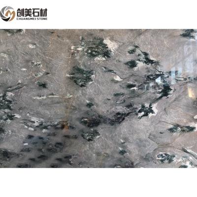 China Modern Luxury Orchid Gray And Green Marble Slabs From Vally Of Quartzite Stone For Flooring Tile for sale