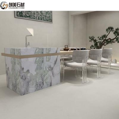 China Factory price luxury contemporary modern style Picasso marble slab table for island for sale