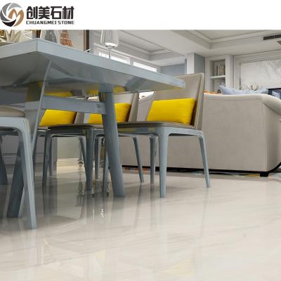 China Modern High Quality Polished Natural White Marble Tile Palisandro Slab For Flooring for sale