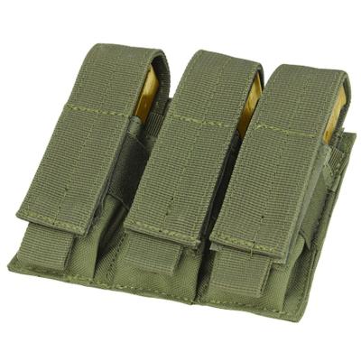 China Tactical Modular Closed Top Triple Pouch Pistol Magazine Etc. 600D/1000D Nylon Military Magazine Pouch MA52 MOLLE for sale