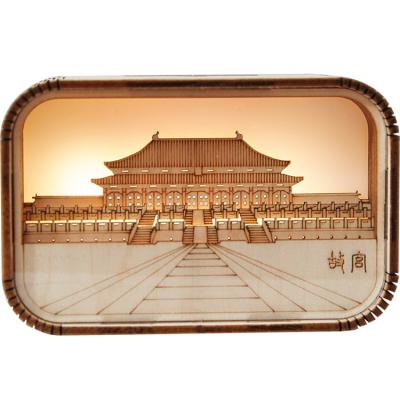 China China Factory Wholesale Accept Custom Palace Museum 3D Puzzle Model With Light for sale