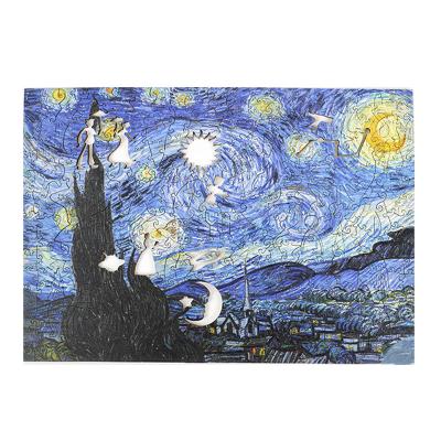 China DIY TOY Factory Outlet 500 Pieces of Van Gogh Oil Paintings Exquisite 3D Puzzle Model Craft For Children and Adults for sale