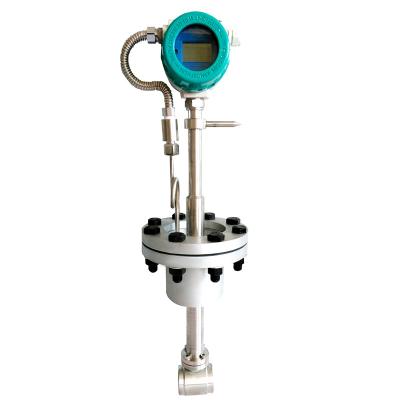 China SS304 Hot Steam Gas Flow Meter With Controller Air Compressor Modbus Sensor Manufacturers Vortex Flow Meter for sale