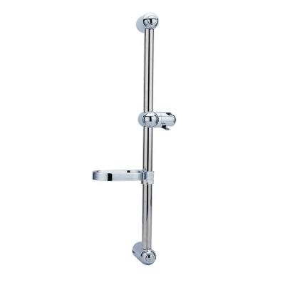 China With Diverter Stainless Steel Slip Tube ABS Plastic With Sliding Bar Rod With Soap Dish Shower High Gloss Chromed Holder for sale