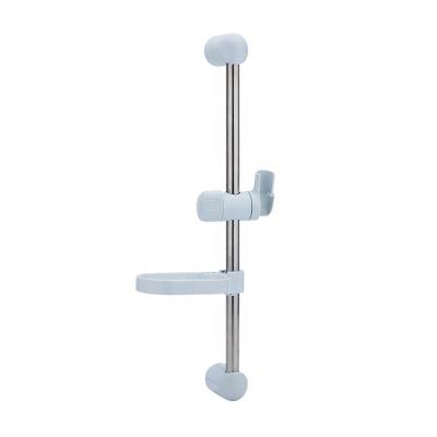 China With Diverter Stainless Steel Slip Tube ABS Plastic With Sliding Bar Rod With Soap Dish Shower High Gloss Chromed Holder for sale