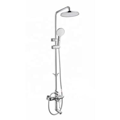 China Multifunctional Shower Mixer Slide Bar Shower System Modern Bathroom Rain Shower Being Set With Tub Faucet for sale