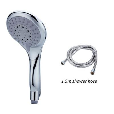 China With Large Panel Bathroom 5-Mode Sliding Bar Shower Head Classic Standard Design Water-Saving Spout With 1.5m Stainless Steel Hose Shower Set for sale