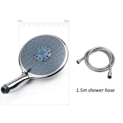 China High Quality Rainless 3 Function Shower Head ABS Plastic Chrome Slide Bar Shower Set Large Shower Head With 1.5m Stainless Steel Hose for sale