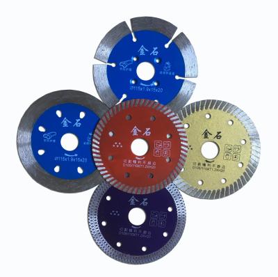 China APEX Stone Cutting Disc 5pcsmixed 4inch Diamond Cutting Saw Blade for Ceramic and Porcelain Tiles and Stone Tiles for sale