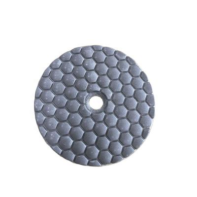 China High Gloss Like Mirror 4 Inch Flexible Granite Diamond Polishing Pad Sharpness Marble Dry Grinding Polish Pad for sale