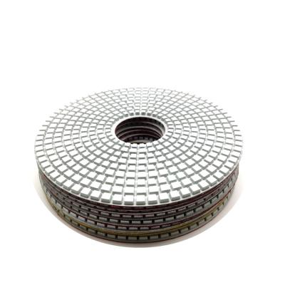 China Popular Grinder And Polisher White Diamond 14inch Angle Wet Polishing Pad 350MM For Stones for sale