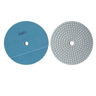 China Hot Sale 7INCH White Circular Diamond Wet Polishing Grinder And Angle Polisher Pad For Stones for sale