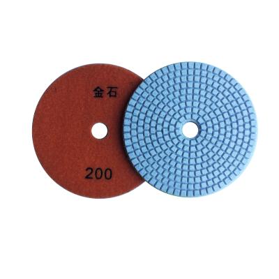 China Sharpening 5inch 200# Diamond Polishing Pad Wet Stone Grinding Abrasive Pad for Marble Granite and Quartz for sale