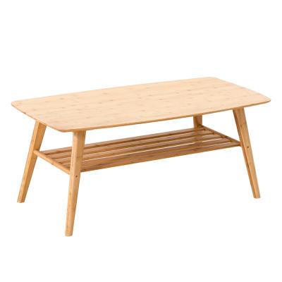 China Small real family household small tea table living room table tea table eco-friendly simple wooden bamboo table leisure for sale