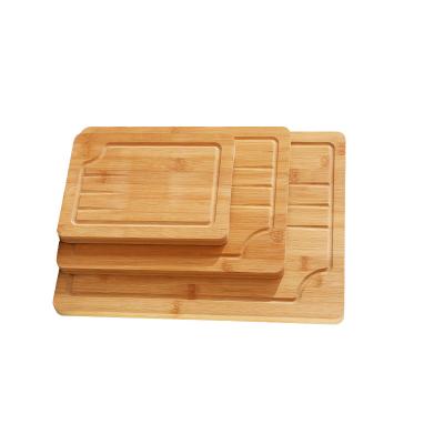 China Viable bamboo cutting board set with Juice Groove (3 pieces) - wooden cutting boards for the kitchen for sale