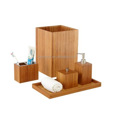 China Best Price Top Quality Sustainable Bamboo Bathroom Home Accessories for sale